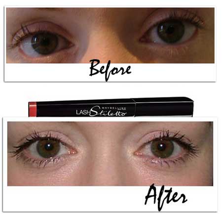 Stiletto Mascara on Review   Maybelline Lash Stiletto Mascara  With Before And After